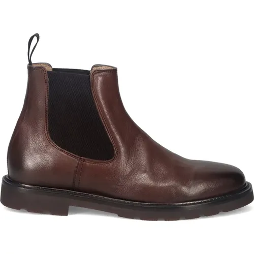 Chelsea Boots, male, , Size: 10 US Classic Leather Shoe - Rossano Bisconti - Modalova