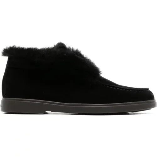 Shearling Slip-On Loafers Santoni - Santoni - Modalova