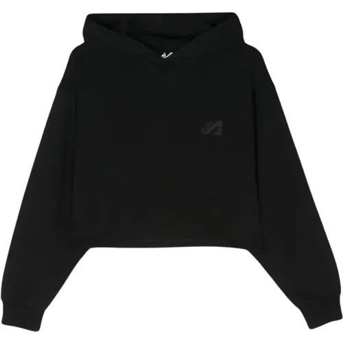 Sweater Hoodie Logo Crop Jersey , female, Sizes: L, M, XS - Autry - Modalova