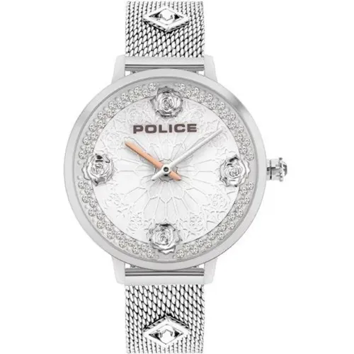 Watches, female, , Size: ONE SIZE Fashionable Rhinestone Analog Watch - Police - Modalova