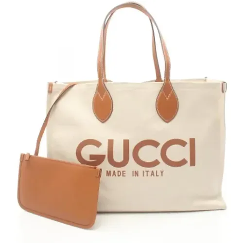 Pre-owned Tote Bags, female, , Size: ONE SIZE Pre-owned Leather gucci-bags - Gucci Vintage - Modalova