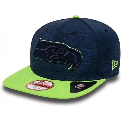 Caps, unisex, , Size: S/M Sporty Flat Brim Cap in Navy/Lime - new era - Modalova