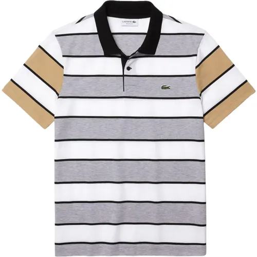 Striped Polo Shirt Lightweight Cotton , male, Sizes: S - Lacoste - Modalova