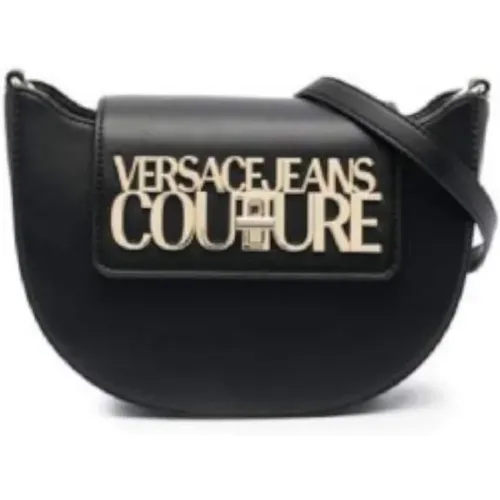 Shoulder Bag with Gold Logo , female, Sizes: ONE SIZE - Versace Jeans Couture - Modalova