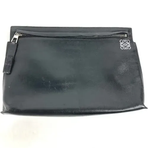 Pre-owned Clutches, unisex, , Size: ONE SIZE Pre-owned Leather clutches - Loewe Pre-owned - Modalova