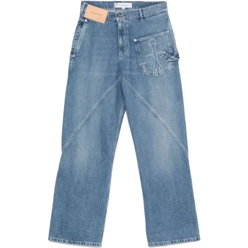 Wide Jeans, male, , Size: W30 Jeans Elevate Wardrobe Ultimate Style - JW Anderson - Modalova