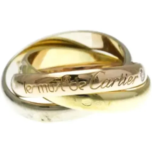 Pre-owned Jewellery, female, , Size: ONE SIZE Pre-owned Gold rings - Cartier Vintage - Modalova