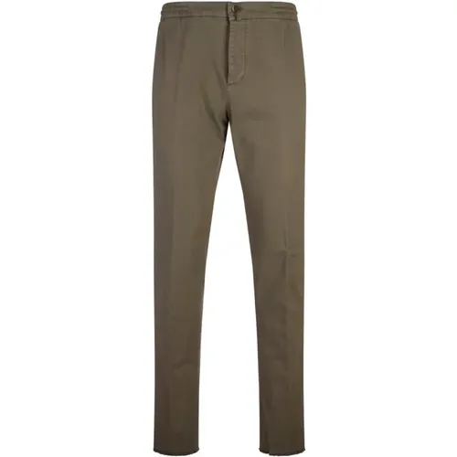 Chinos, male, , Size: W40 Straight-Leg Trousers - Kiton - Modalova