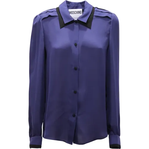 Shirts, female, , Size: S Silk Couture Shirt - Moschino - Modalova