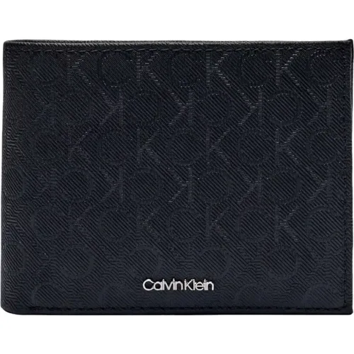 Wallets & Cardholders, male, , Size: ONE SIZE Men's Leather Wallet Spring/Summer Collection - Calvin Klein - Modalova