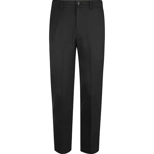 Chinos, male, , Size: XL wool trousers with back elastic - Mauro Grifoni - Modalova