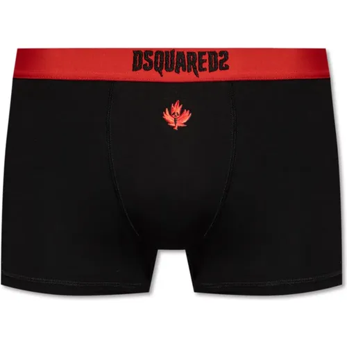 Bottoms, male, , Size: S Boxer shorts with logo - Dsquared2 - Modalova