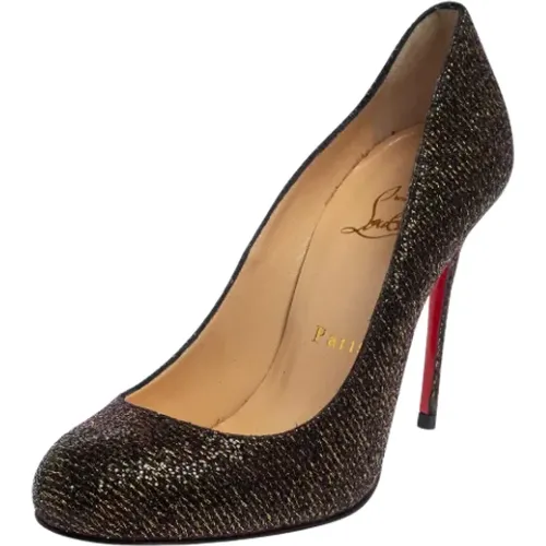 Pre-owned Fabric heels , female, Sizes: 3 UK - Christian Louboutin Pre-owned - Modalova