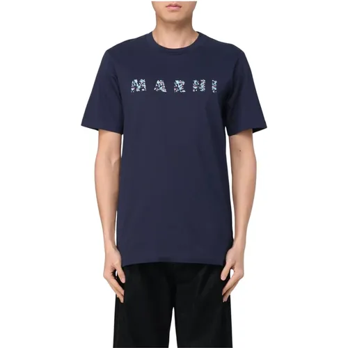 Classic T-Shirt , male, Sizes: L, XL, S - Marni - Modalova