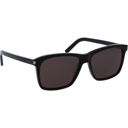 Iconic Sunglasses with Uniform Lenses , male, Sizes: 57 MM - Saint Laurent - Modalova