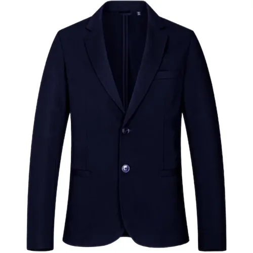 Blazers, male, , Size: M Plain Blazer with Button Fastening - Armani Exchange - Modalova