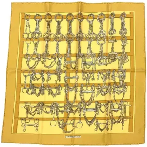 Pre-owned Scarves, female, , Size: ONE SIZE Pre-owned Silk scarves - Hermès Vintage - Modalova