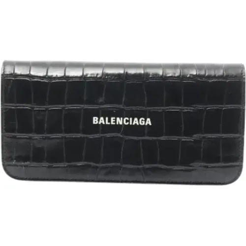 Pre-owned Leather wallets , female, Sizes: ONE SIZE - Balenciaga Vintage - Modalova