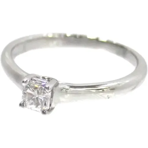 Pre-owned Jewellery, female, , Size: ONE SIZE Pre-owned Platinum rings - Tiffany & Co. Pre-owned - Modalova