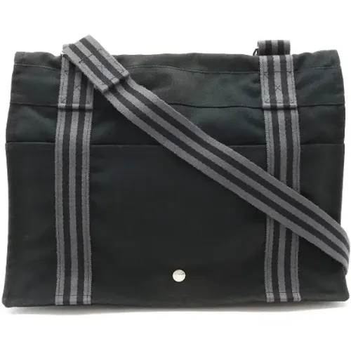 Pre-owned Cross Body Bags, male, , Size: ONE SIZE Pre-owned Canvas shoulder-bags - Hermès Vintage - Modalova