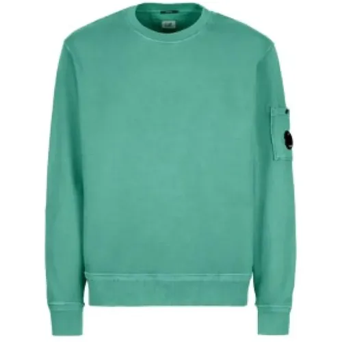 Herren Rundhals-Sweatshirt - Größe M, Farbe 825 - C.P. Company - Modalova