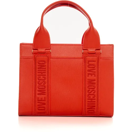 Stilvolle Handtasche mit Verstellbarem Riemen,Stilvolle Handtasche mit verstellbarem Riemen - Love Moschino - Modalova