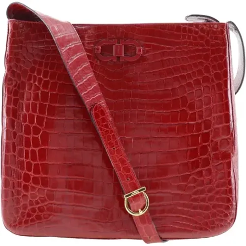 Pre-owned Cross Body Bags, female, , Size: ONE SIZE Pre-owned Leather shoulder-bags - Salvatore Ferragamo Pre-owned - Modalova