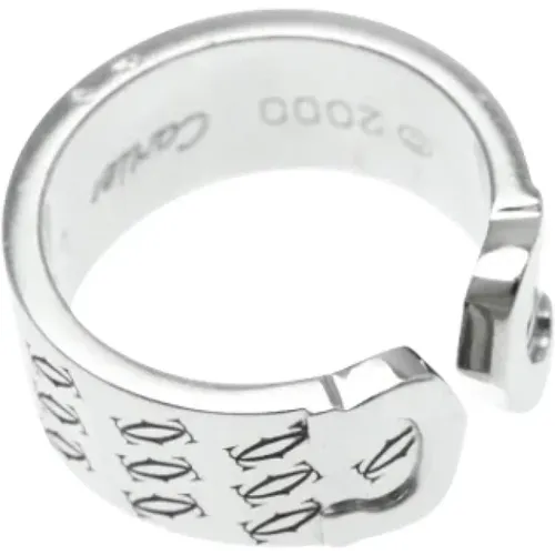 Pre-owned Platinum rings , female, Sizes: ONE SIZE - Cartier Vintage - Modalova