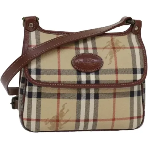 Pre-owned Leder Schultertasche , Damen, Größe: ONE Size - Burberry Vintage - Modalova