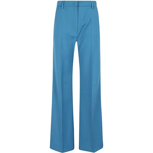 Wollweite Palazzo-Hose , Damen, Größe: 3XS - Max Mara Weekend - Modalova