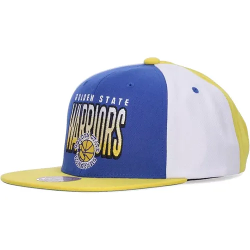 Caps, male, , Size: ONE SIZE NBA Snapback Cap Blue/Yellow - Mitchell & Ness - Modalova