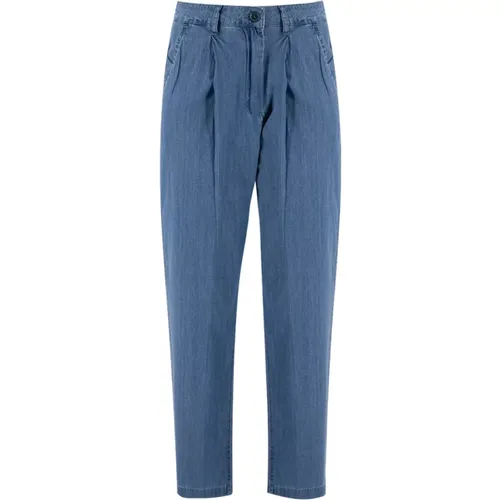 Womens Clothing Trousers Denim/denim Ss24 , female, Sizes: S, M, XS, L, XL - Aspesi - Modalova