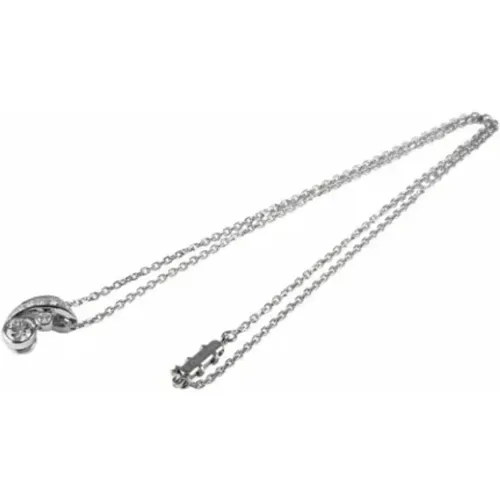 Pre-owned Jewellery, female, , Size: ONE SIZE Pre-owned Silver necklaces - Cartier Vintage - Modalova