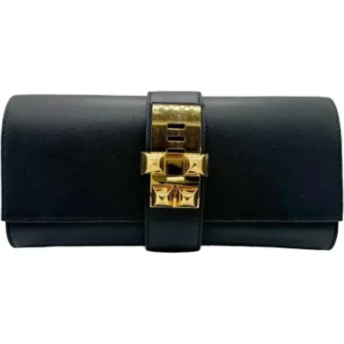 Pre-owned Clutches, female, , Size: ONE SIZE Pre-owned Leather clutches - Hermès Vintage - Modalova