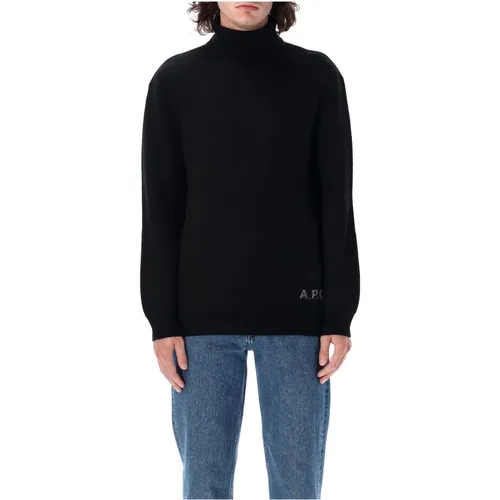 Turtlenecks, male, , Size: XL Knitwear Walter Sweater Aw24 - A.p.c. - Modalova