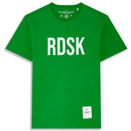 Bedrucktes Logo T-Shirt - Grün , Herren, Größe: L - Redskins - Modalova