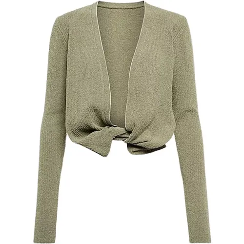 Twisted Cardigan with Plunging Neckline , female, Sizes: XS, S - Jacquemus - Modalova