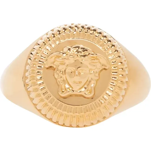 Rings, female, , Size: 63 MM Medusa head ring - Versace - Modalova