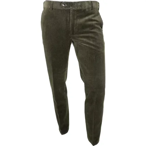 Chinos, male, , Size: W42 L32 Mens Velvet Trousers Roma Model - Meyer - Modalova