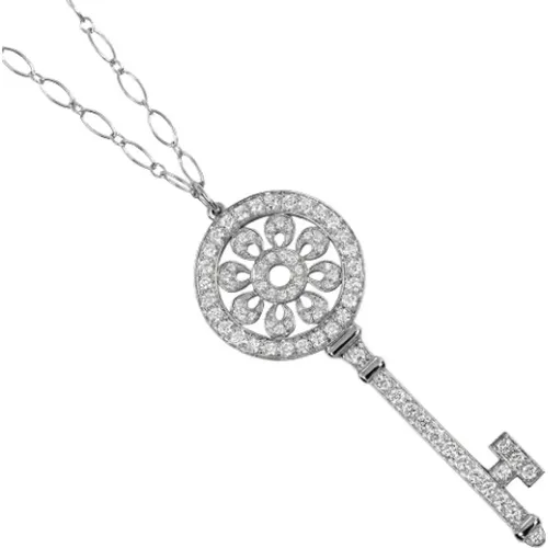 Pre-owned Jewellery, female, , Size: ONE SIZE Pre-owned Platinum necklaces - Tiffany & Co. Pre-owned - Modalova