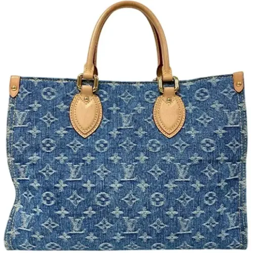 Pre-owned Tote Bags, female, , Size: ONE SIZE Pre-owned Denim louis-vuitton-bags - Louis Vuitton Vintage - Modalova