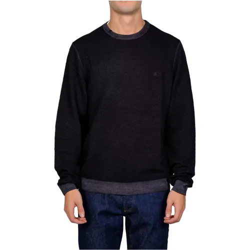 Men`s intage Round Neck Sweater , male, Sizes: 3XL - Sun68 - Modalova