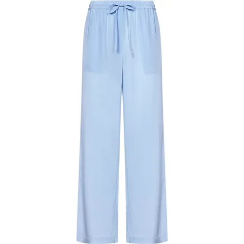 Wide Trousers, female, , Size: XS Clear Silk Drawstring Trousers - P.a.r.o.s.h. - Modalova