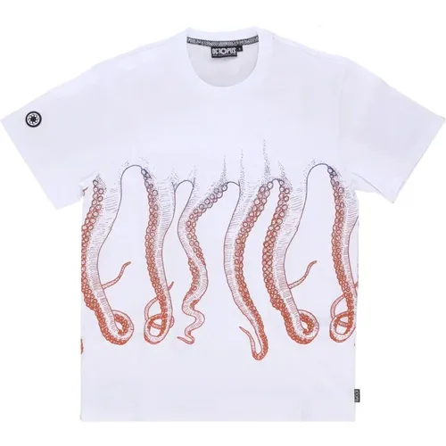 Gradient Tee Short Sleeve T-shirt , male, Sizes: XL, L - Octopus - Modalova