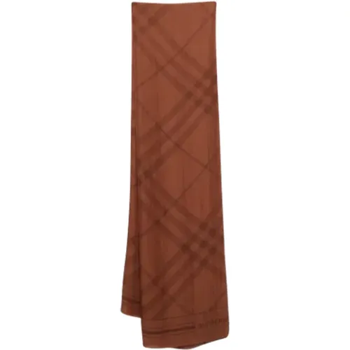 Pre-owned Silk scarves , female, Sizes: ONE SIZE - Burberry Vintage - Modalova