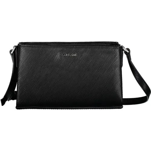 Cross Body Bags, female, , Size: ONE SIZE Eco-Chic Shoulder Bag with Contrasting Details - Calvin Klein - Modalova