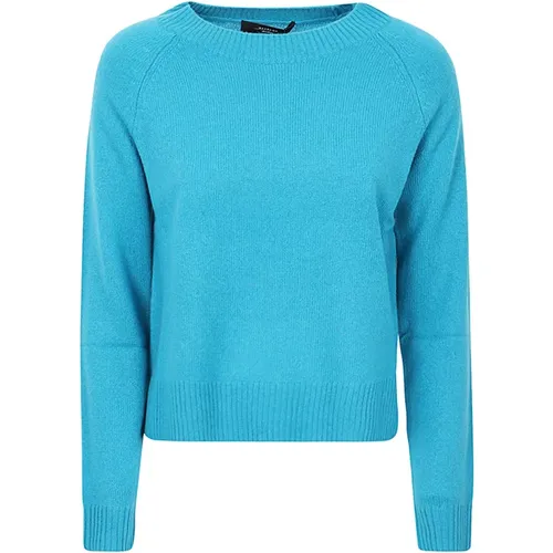 Turquoise Cashmere Basic Sweater , female, Sizes: M, L, XL - Max Mara Weekend - Modalova
