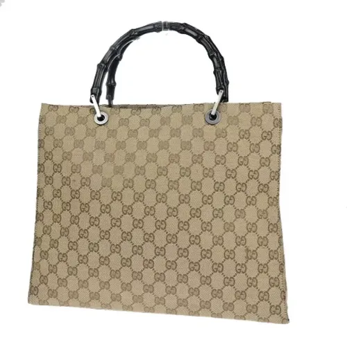 Pre-owned Tote Bags, female, , Size: ONE SIZE Pre-owned Canvas gucci-bags - Gucci Vintage - Modalova