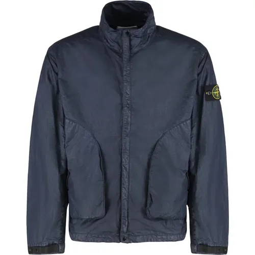 Light Jackets, male, , Size: M Look Nylon Panama-TC Jacket - Stone Island - Modalova