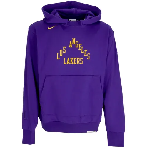 City Edition Lakers Hoodie Lila , Herren, Größe: XL - Nike - Modalova